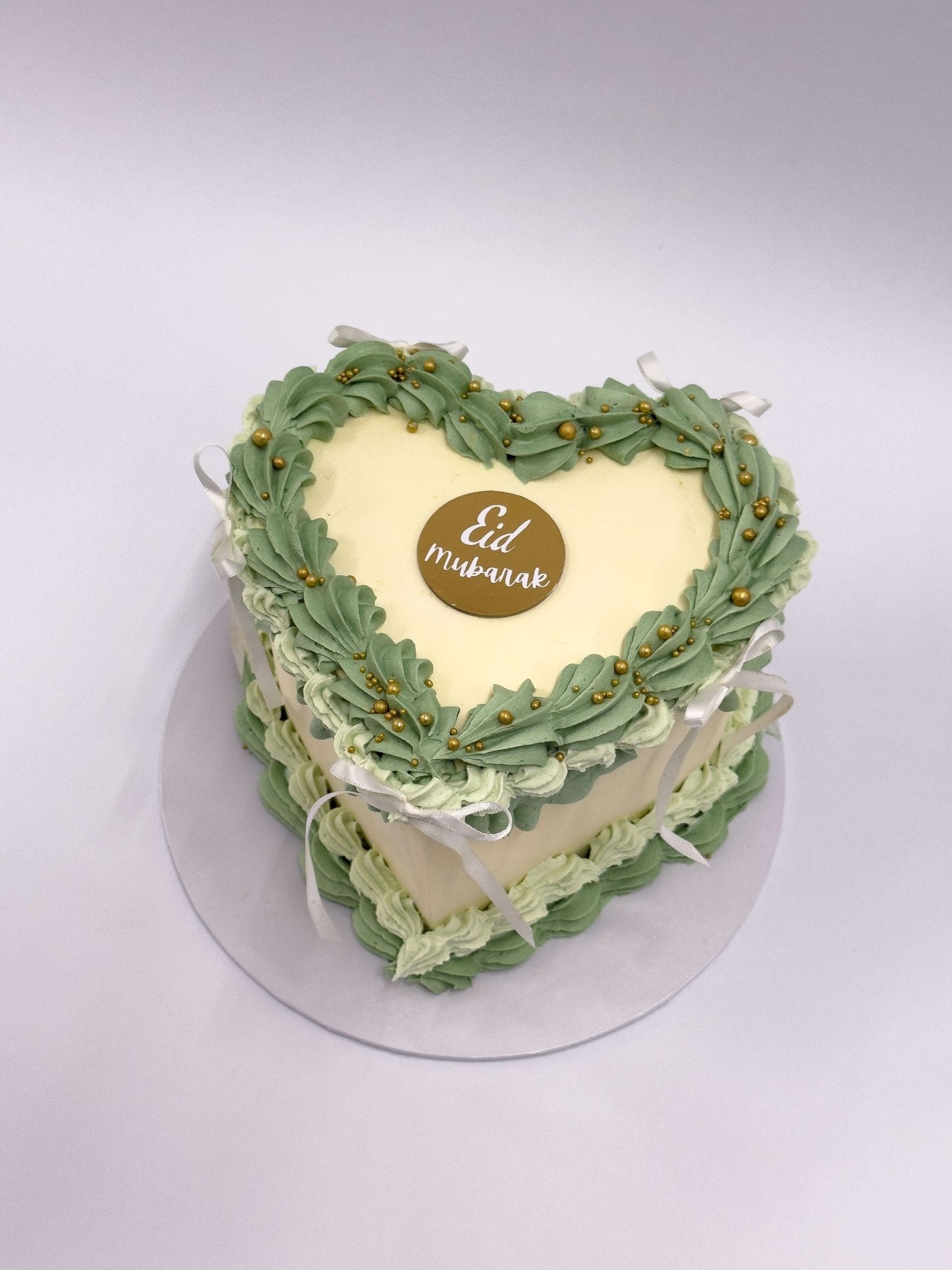 Vintage Eid Heart Cake - Cakes by Hassan