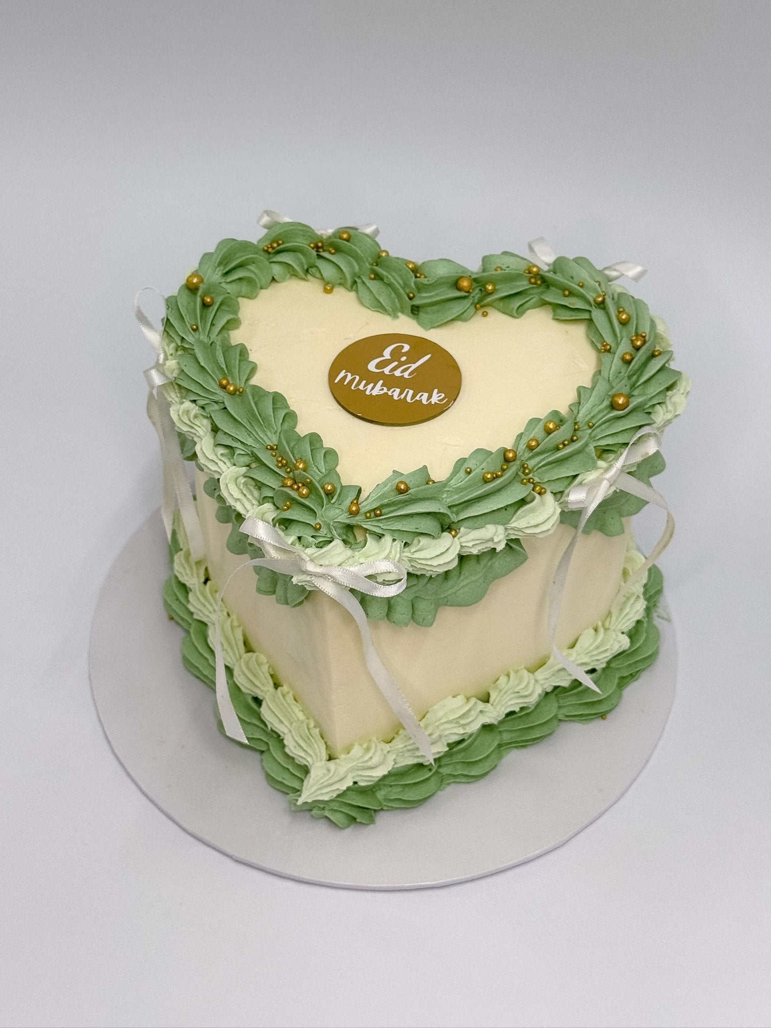 Vintage Eid Heart Cake - Cakes by Hassan