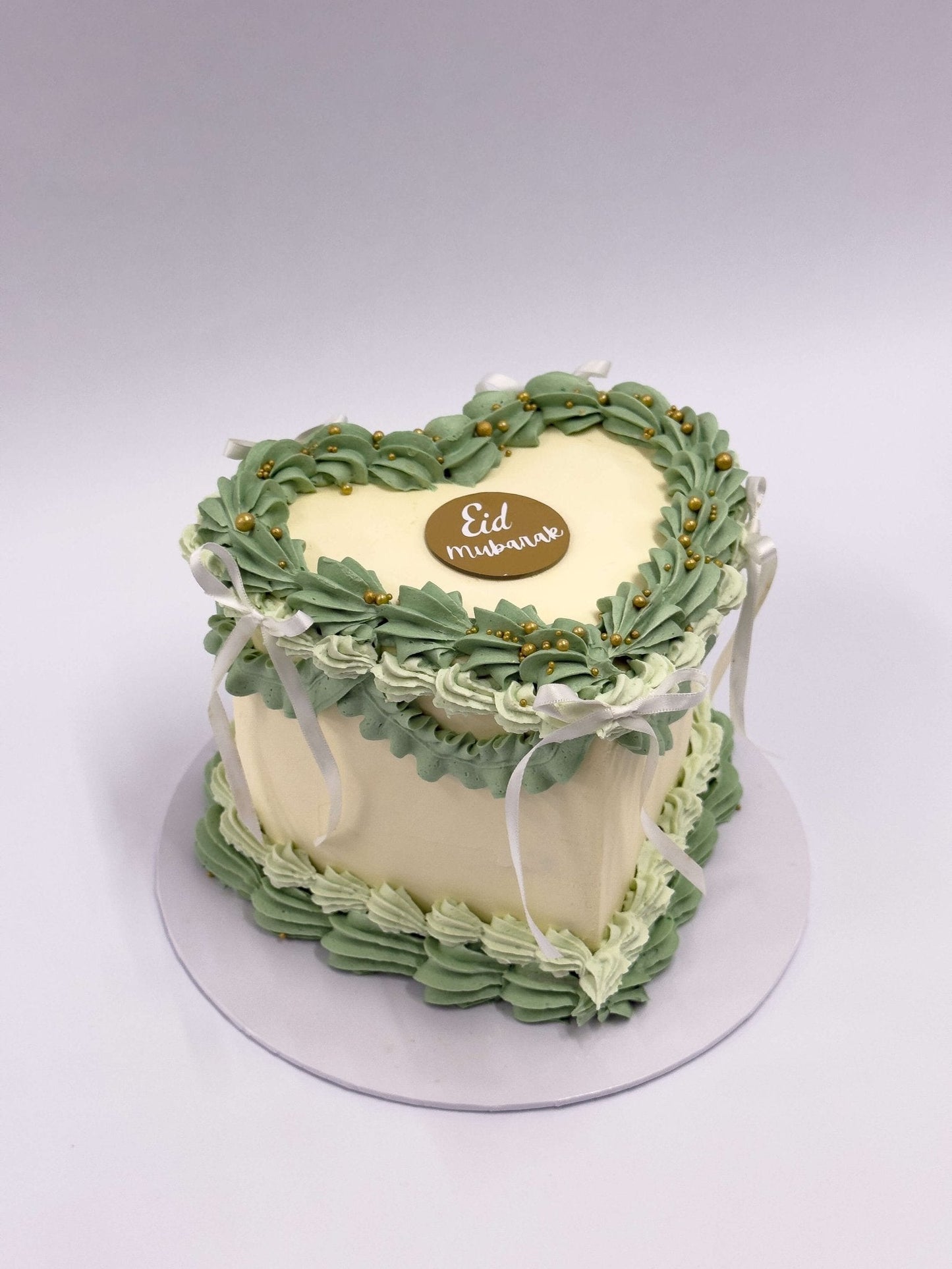 Vintage Eid Heart Cake - Cakes by Hassan
